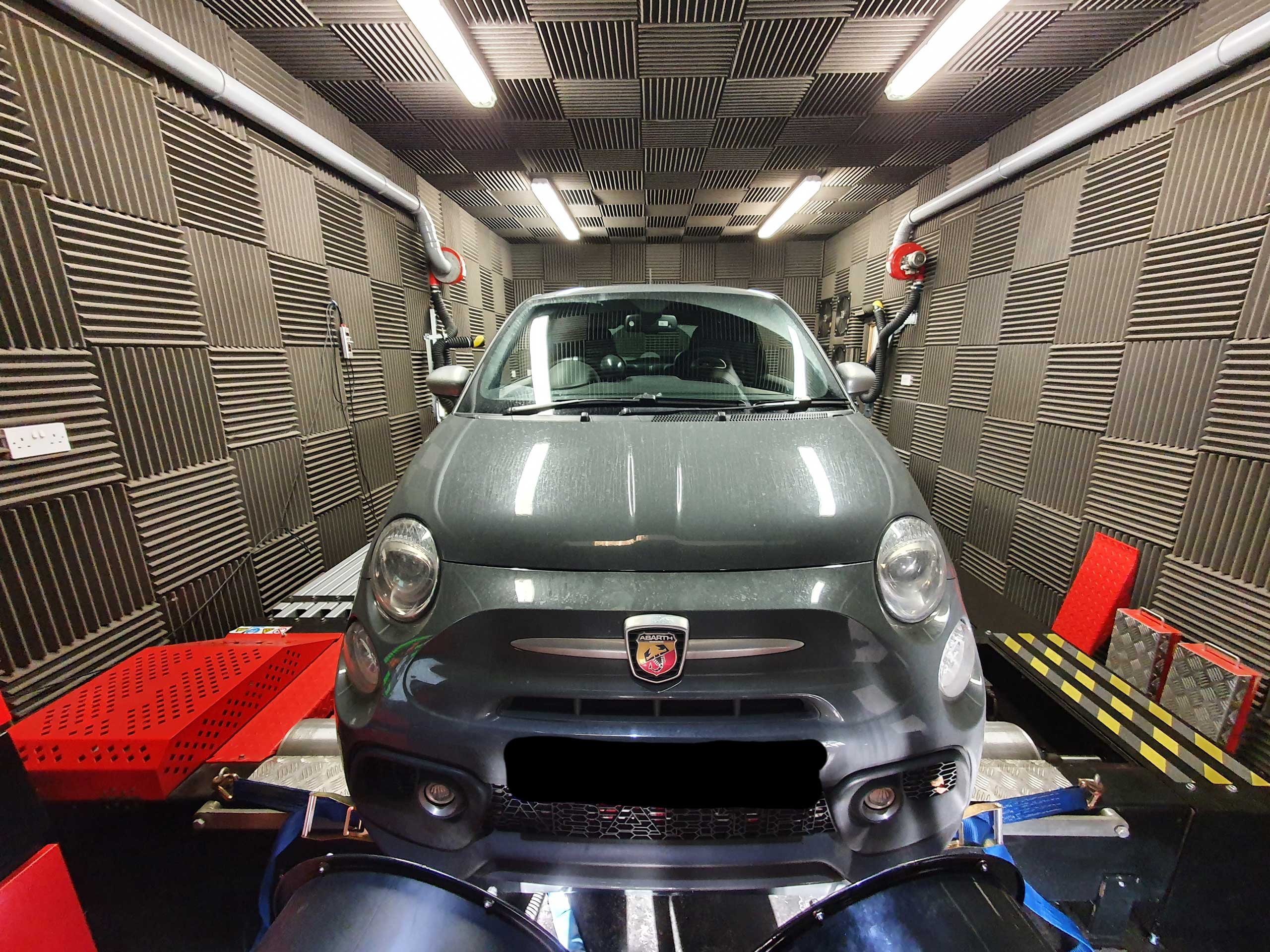 Abarth rolling road remapping from GAD tuning Essex London